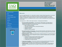 Tablet Screenshot of iaqdiagnostics.com